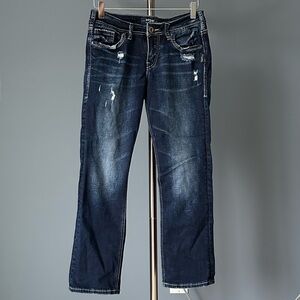Silver Suki Capri Jeans